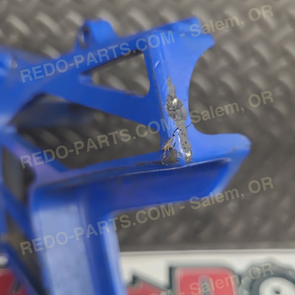 OEM Stator Cover Painted Blue w/ Repair *USED* Parts - Used