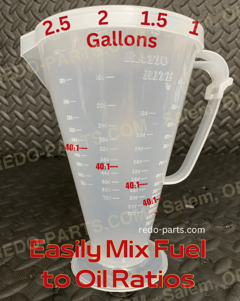 Ratio Rite 2-Stroke Oil Measuring Cup w/ Lid *NEW* Parts - New