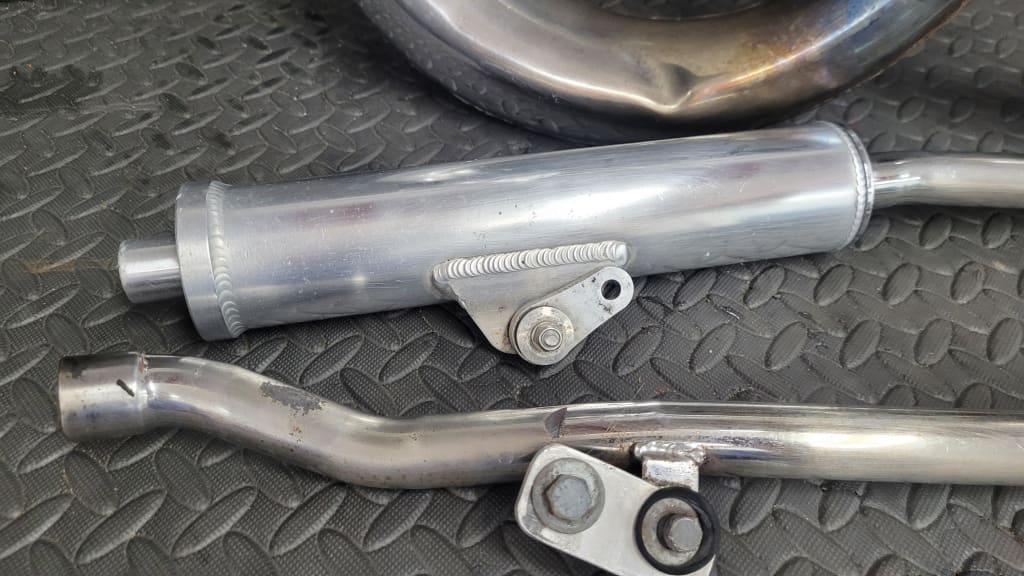 Toomey T6 Exhaust Head Pipes Stingers Silencers and Hardware See Pics *USED* Parts - Used