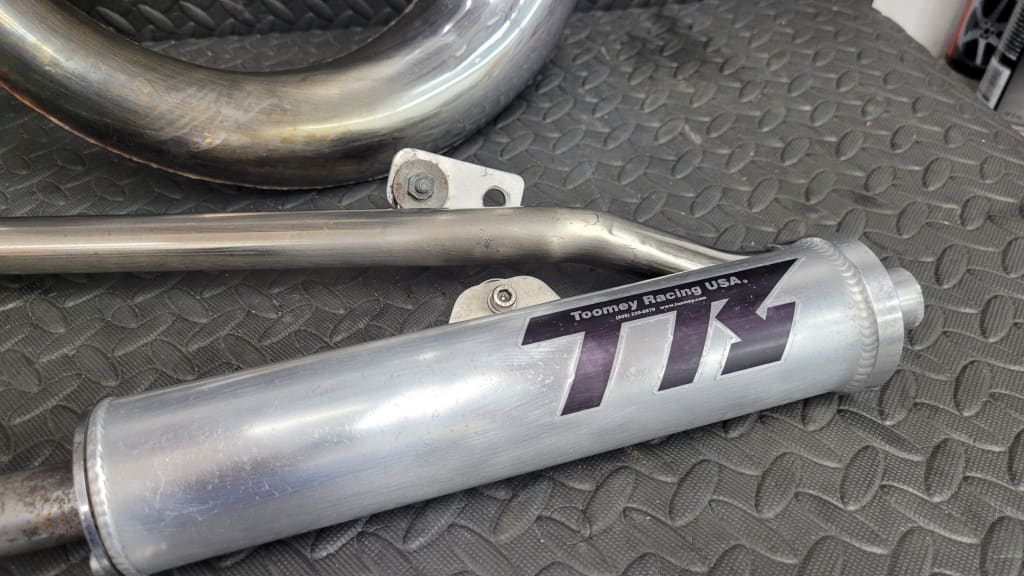 Toomey T6 Exhaust Head Pipes Stingers Silencers and Hardware See Pics *USED* Parts - Used