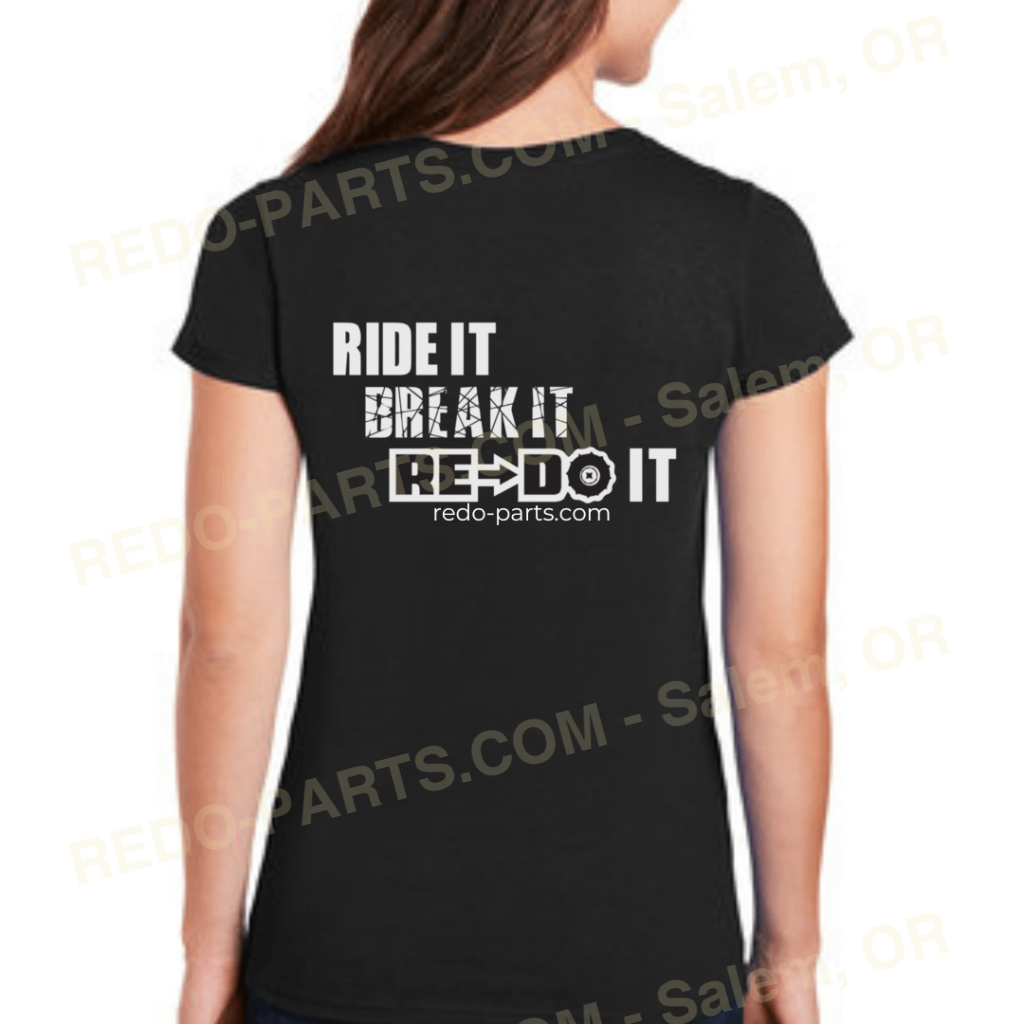 Women’s Black SS Tee Red & White Logo *NEW* Swag