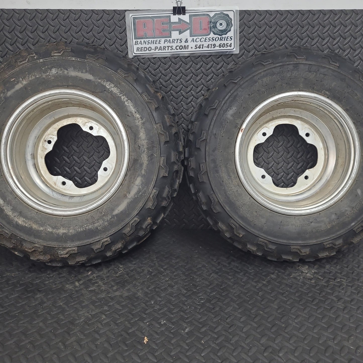 21x7-10 OEM Front Wheels and Tires Set of 2 *USED*