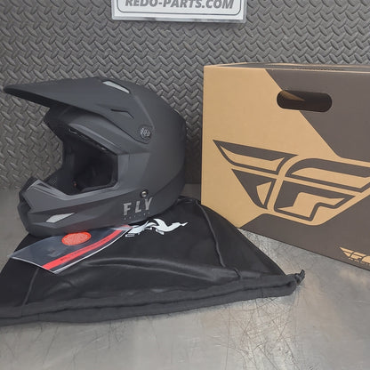 FLY Racing Kinetic Helmet Solid Matte Black *NEW*