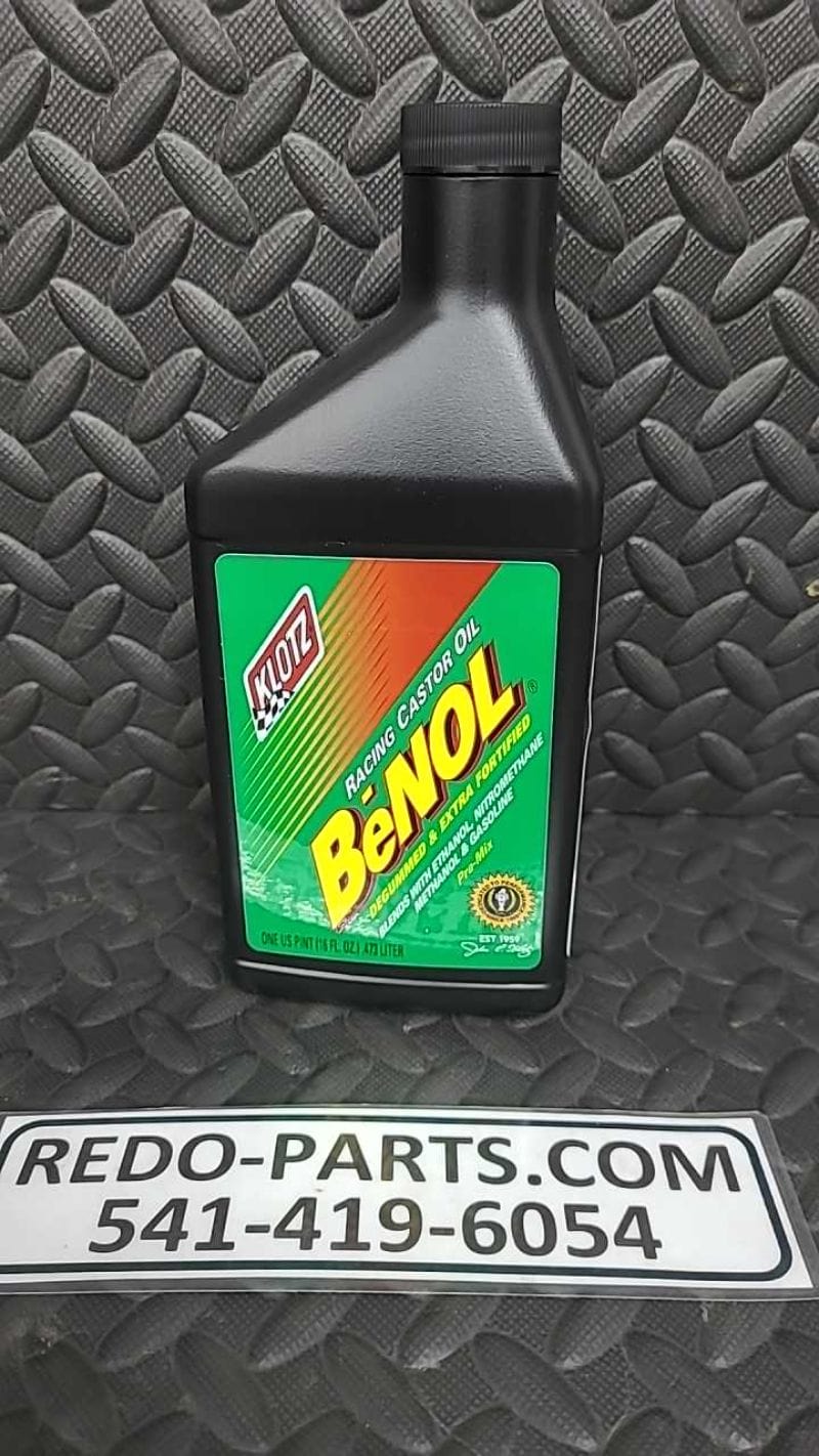 KLOTZ BeNOL Racing 2-Stroke Premix Castor Oil, 1 Pint *NEW* – Re