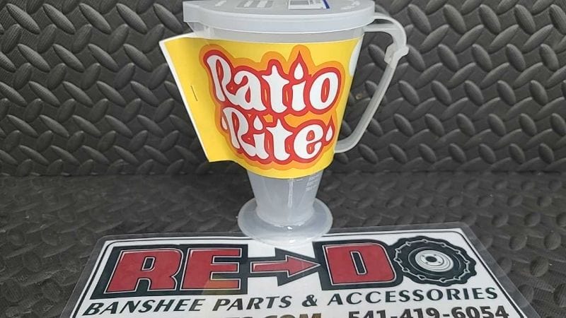 Ratio Rite Cup - Gives Perfect Measurments In CC's, Fluid Ounces And Pints.  - Vintage Triumph Parts
