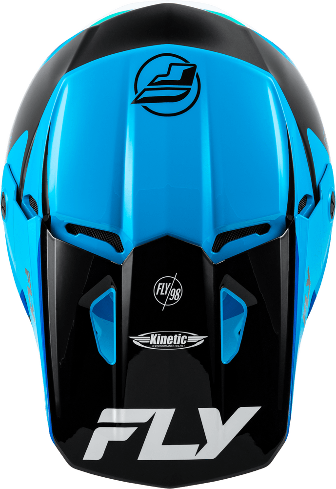 FLY Racing Kinetic Rally Helmet, Blue/Black/White *NEW*