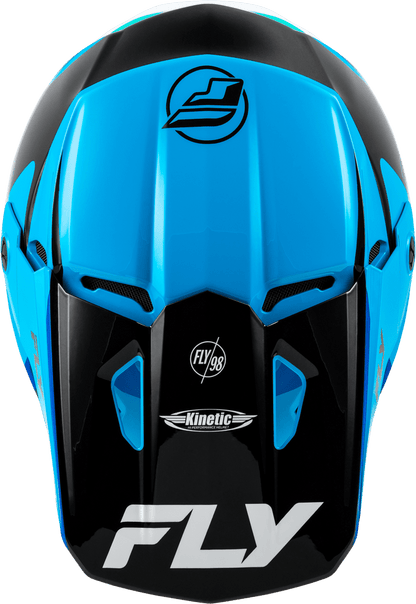 FLY Racing Kinetic Rally Helmet, Blue/Black/White *NEW*