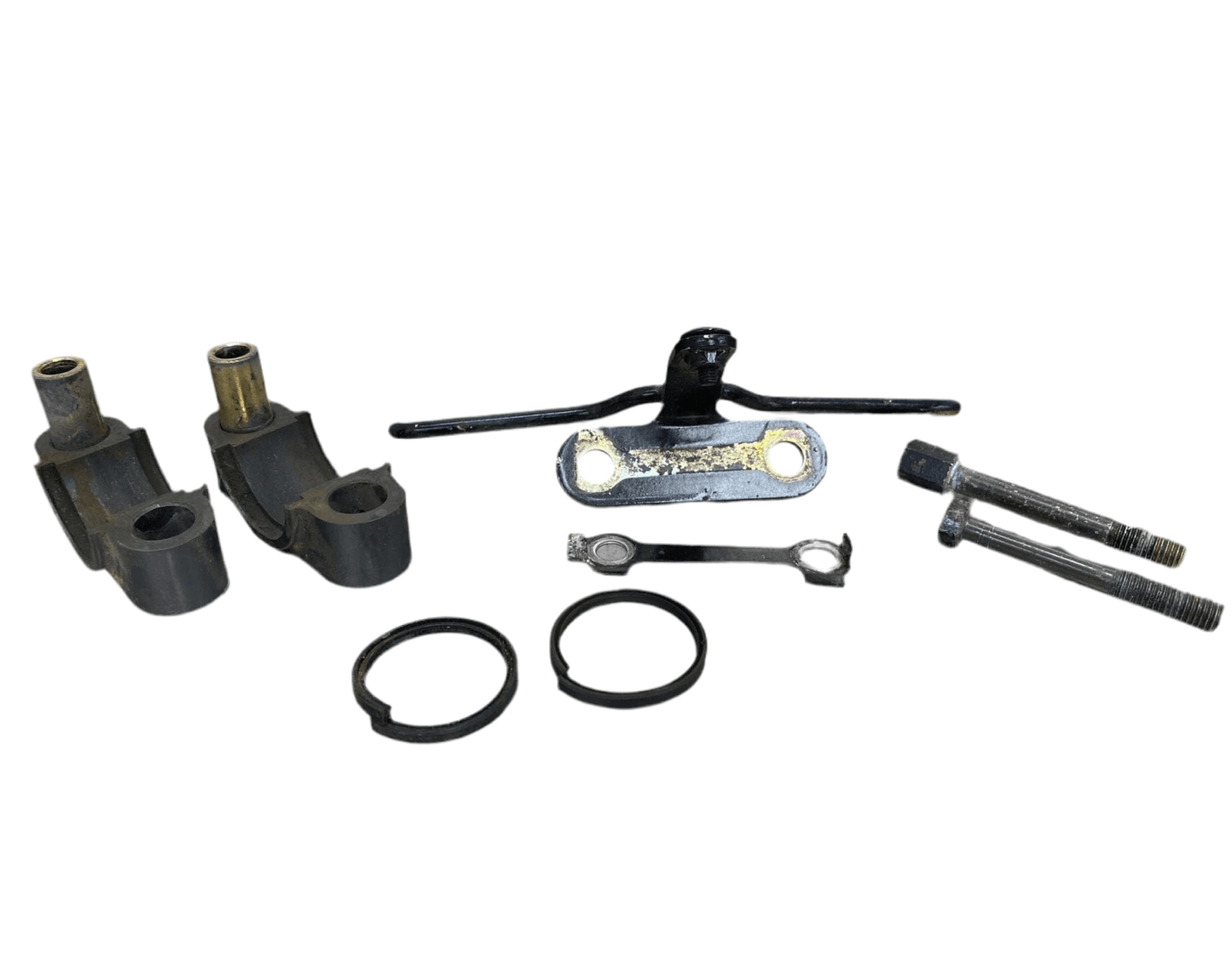 Factory OEM Steering Stem Bushing And Bracket - Radiator Mount, Stock Photo *USED*