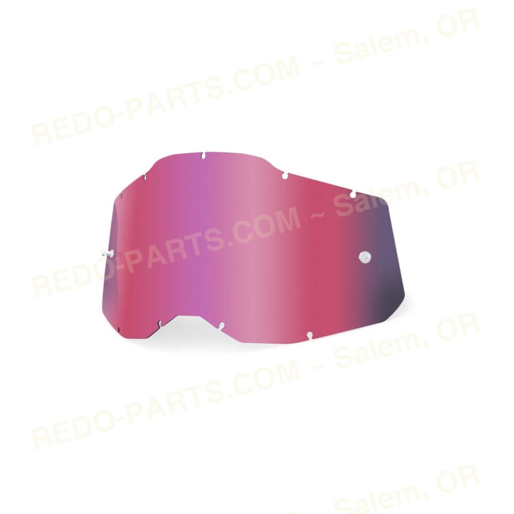 100% Replacement Mirror Lens With Posts Racecraft 2 / Accuri 2 / Strata 2 *NEW* Mirror Pink Riding Gear