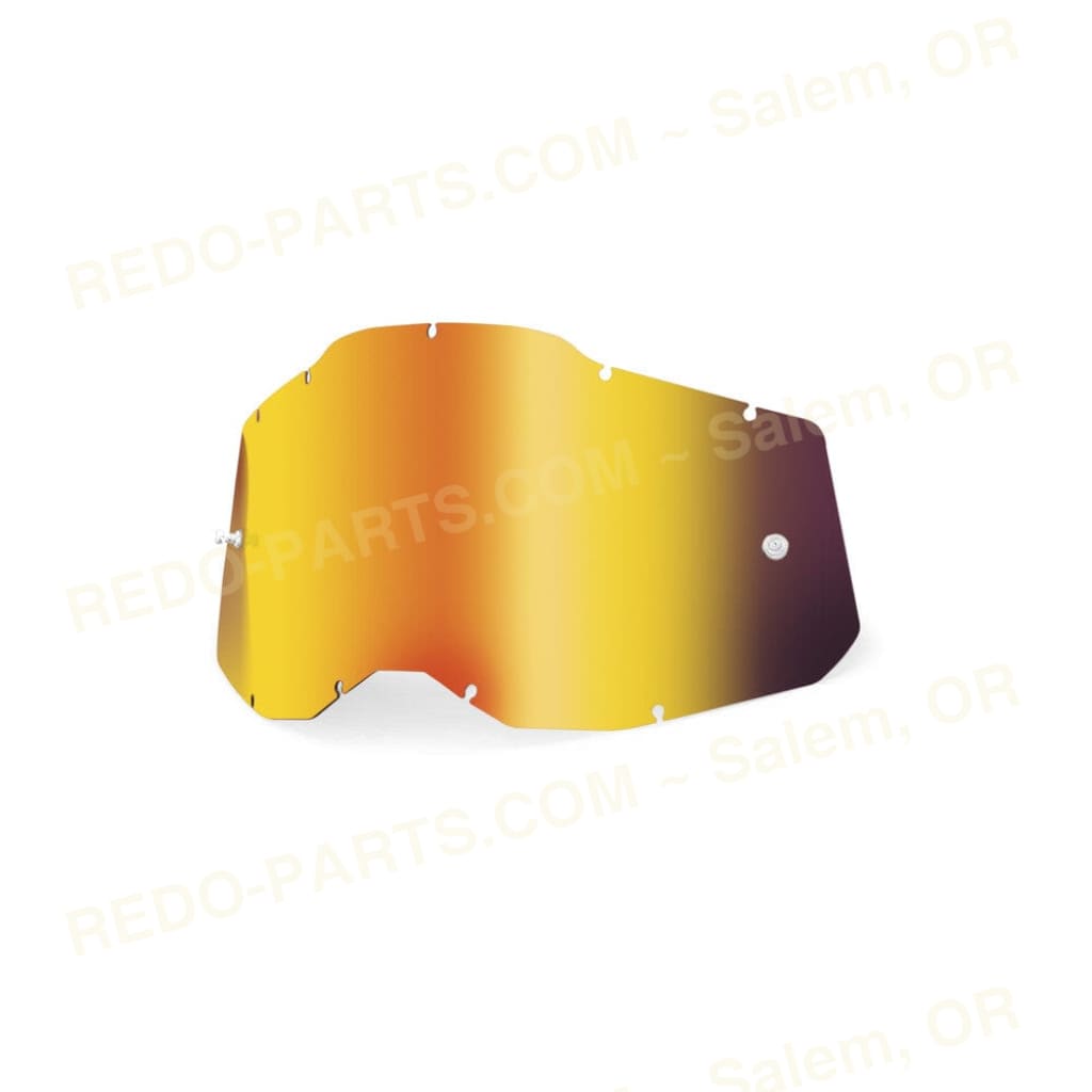 100% Replacement Mirror Lens With Posts Racecraft 2 / Accuri 2 / Strata 2 *NEW* Mirror Red Riding Gear