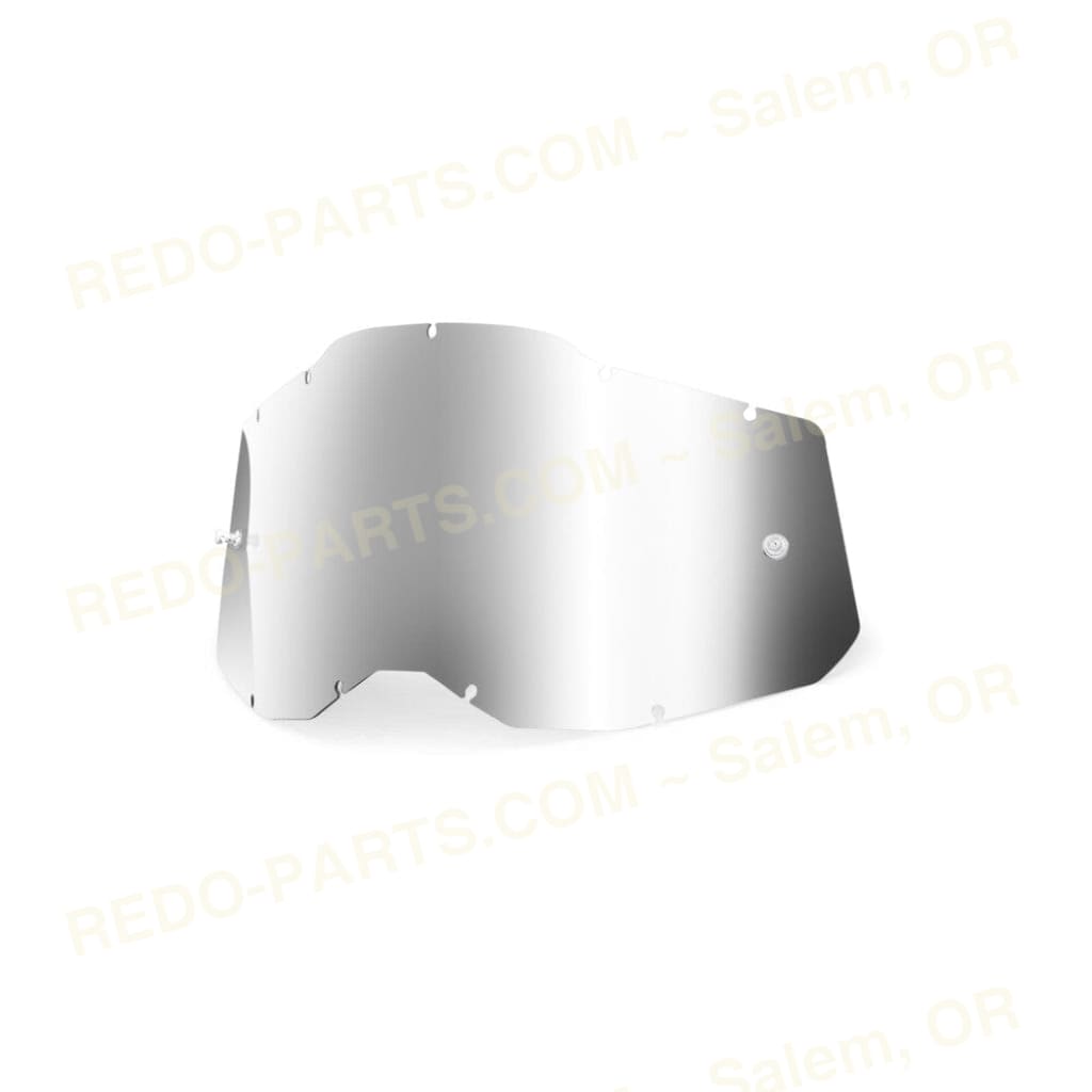 100% Replacement Mirror Lens With Posts Racecraft 2 / Accuri 2 / Strata 2 *NEW* Mirror Silver Riding Gear