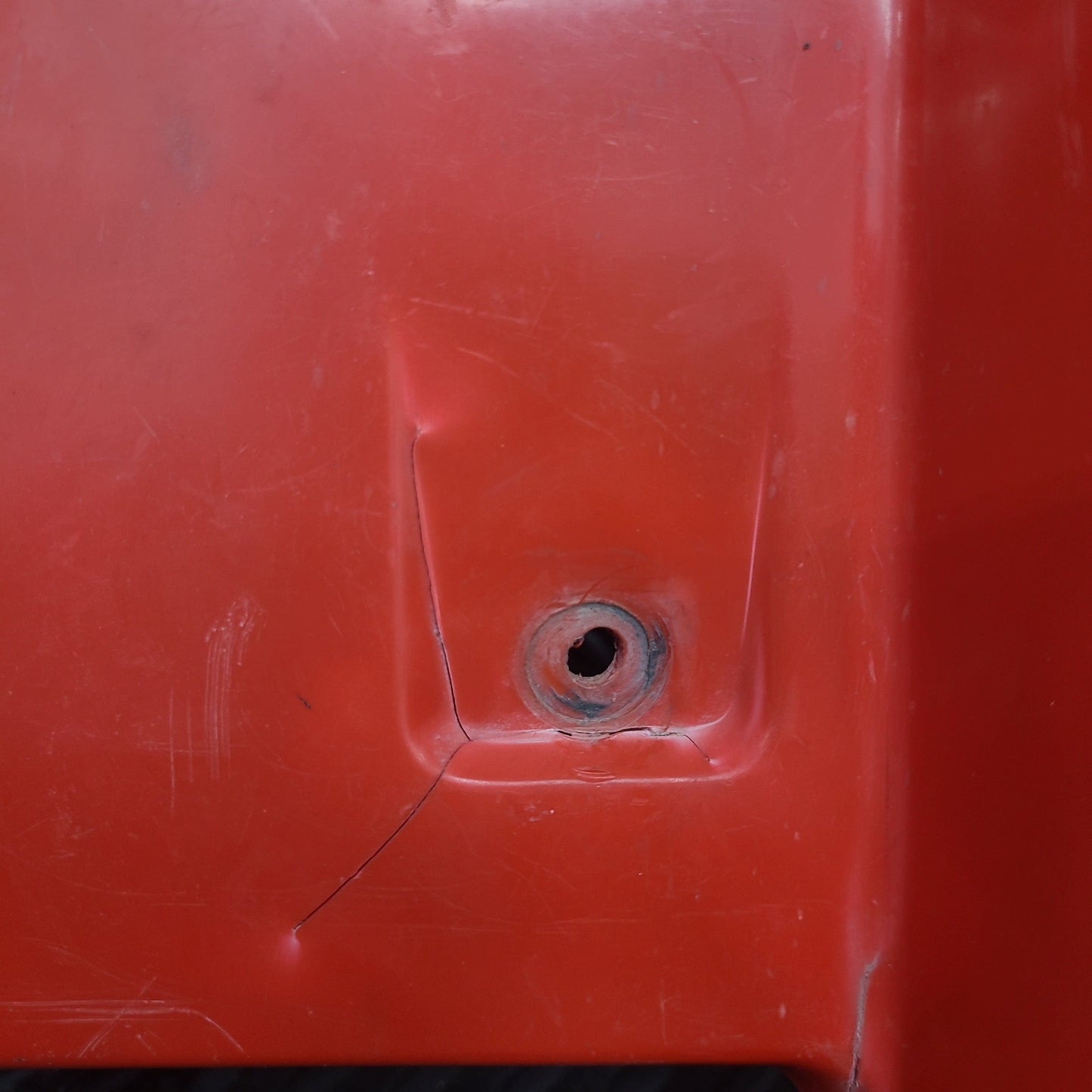 OEM Rear Fender Damaged Red *USED*