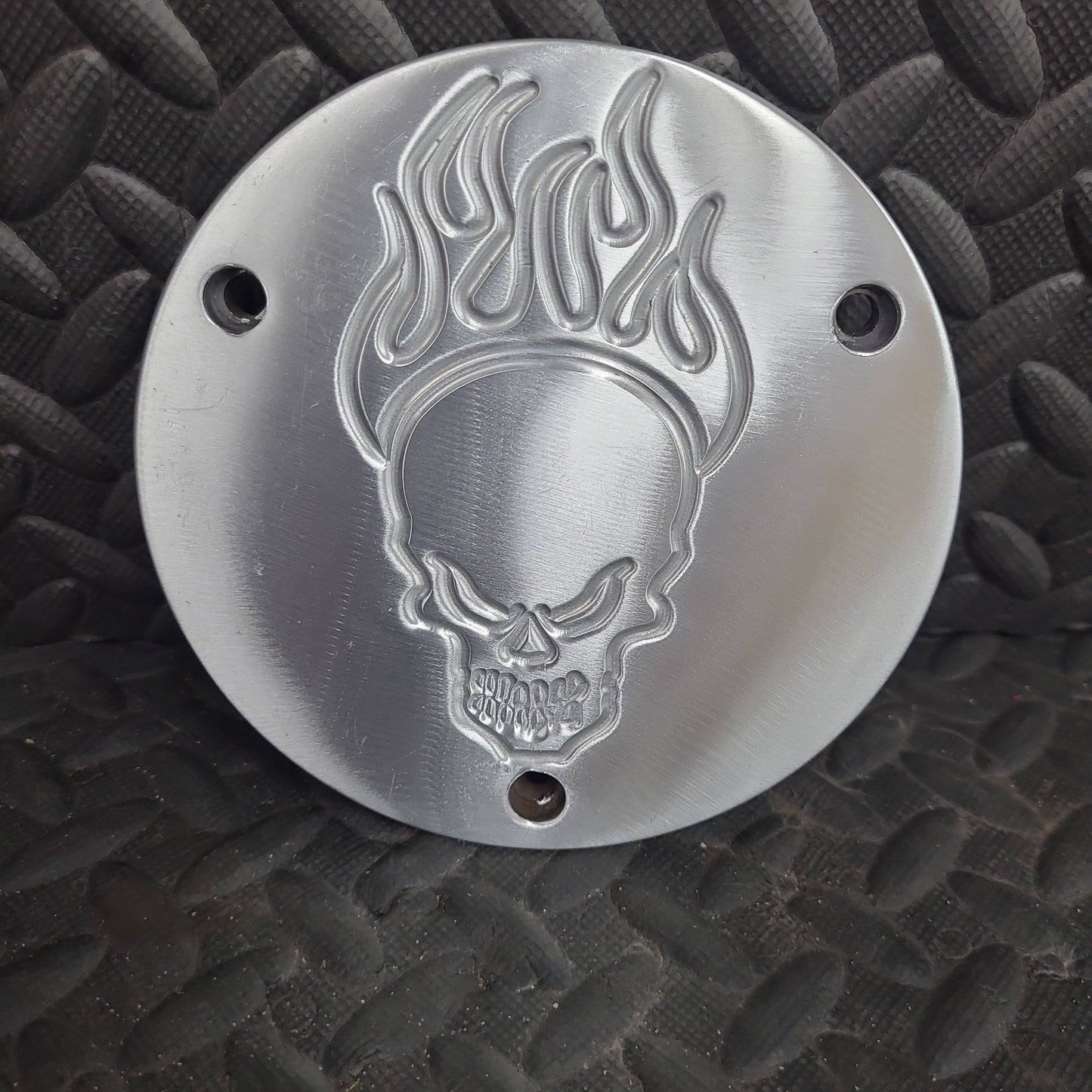 Aftermarket Clutch Insert, Flaming Skull  *USED*