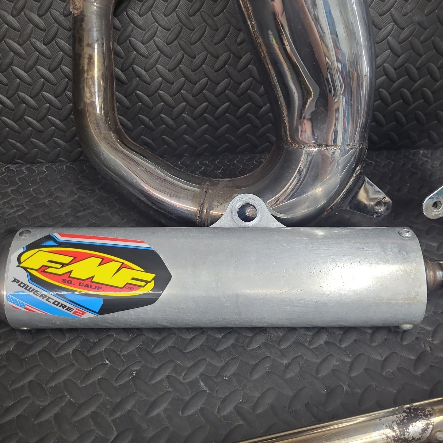 FMF Gold Series Exhaust Head Pipes and Power Core 2 Stingers and Silencers *USED*