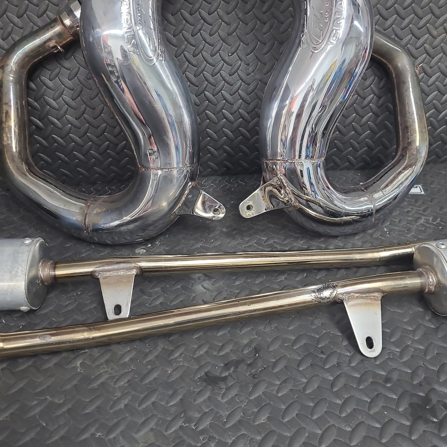 FMF Gold Series Exhaust Head Pipes and Power Core 2 Stingers and Silencers *USED*