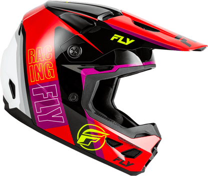 FLY Racing Kinetic Rally Helmet, Red/Black/White *NEW*