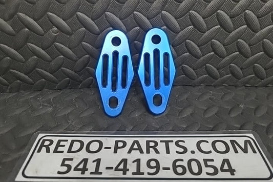 Front Exhaust Hangers Set of 2 Blue *USED*