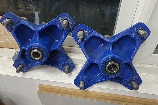 Factory OEM Front Hubs For A-Arm No DISCs Set of 2 - Blue *USED*