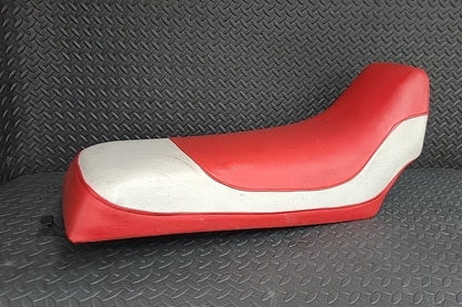 Factory OEM Seat w/ Aftermarket Red/Gray Cover *USED*