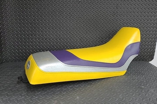 Factory OEM Seat w/ Aftermarket Yellow and Purple Cover *USED*