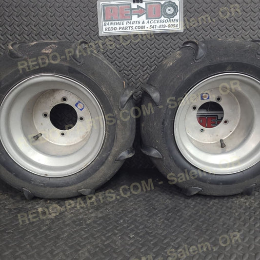 20x10-10 Rear Tires on Blue label Douglas Wheels *USED* Parts - Used