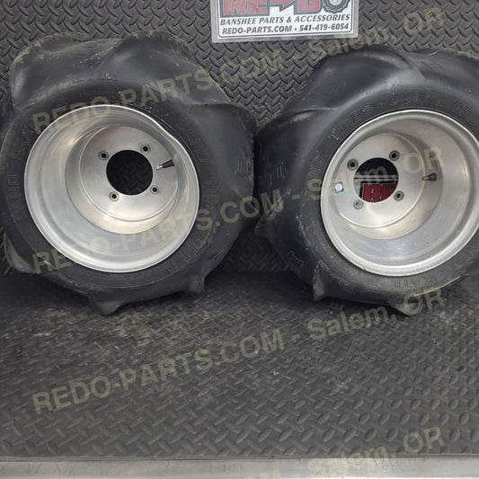 20x11-10 Rear Tires Sand Skate II on Douglas Blue Label *USED* Parts - Used