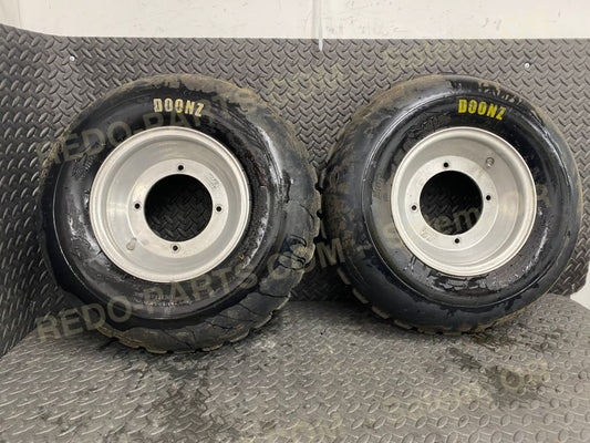 21.5x8-10 Doonz Front Tires on SS Wheels *USED* Parts - Used