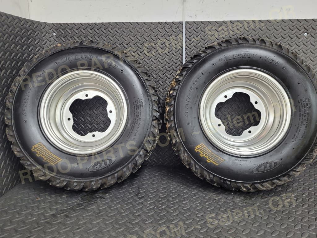 21x7-10 ITP Holeshot Dirt Tires *USED* Parts - Used