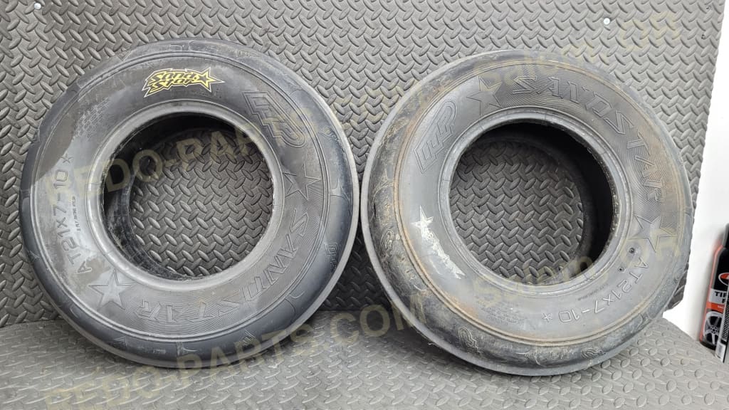 21x7-10 Sand Star Front Tires Only Set of 2 *USED* Parts - Used