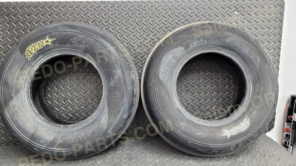 21x7-10 Sand Star Front Tires Only Set of 2 *USED* Parts - Used