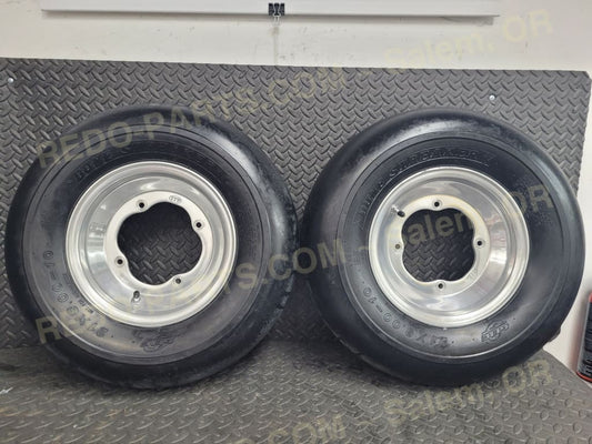 21x8 10 Front Smoothies on ITP Wheels Set of 2 *USED* Parts Used