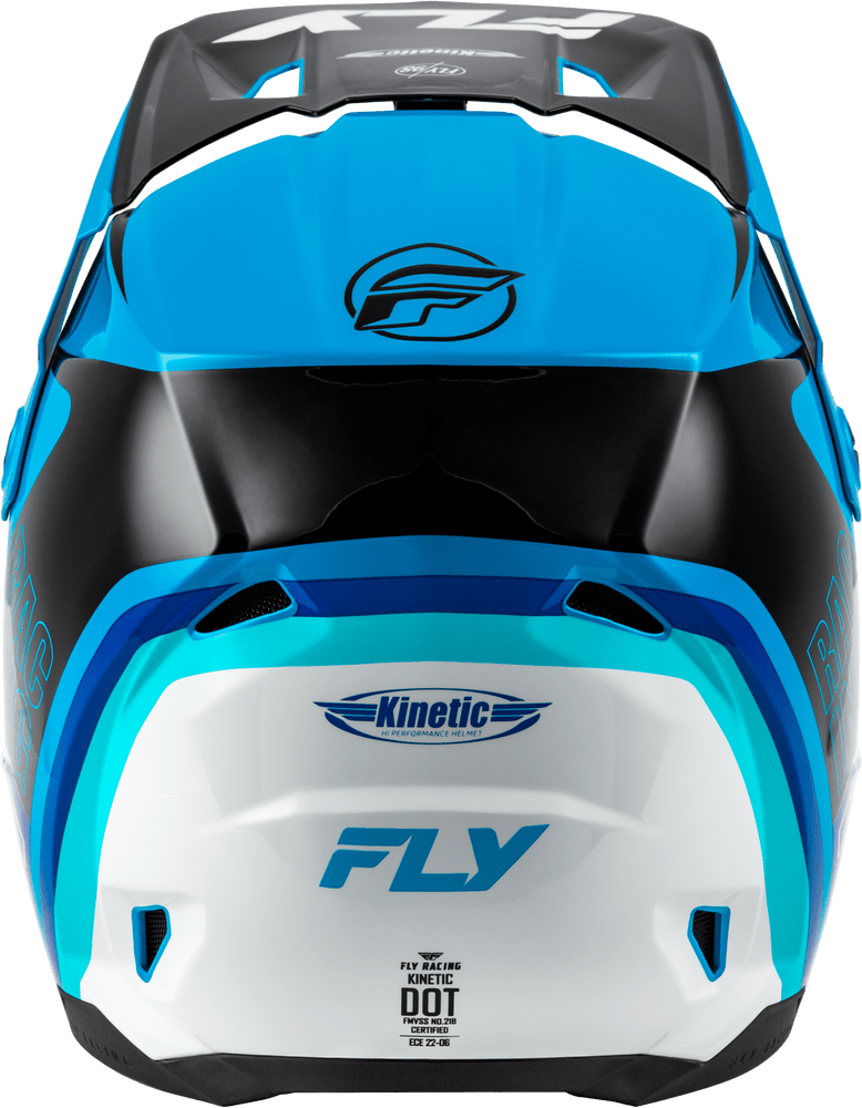 FLY Racing Kinetic Rally Helmet, Blue/Black/White *NEW*