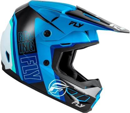 FLY Racing Kinetic Rally Helmet, Blue/Black/White *NEW*