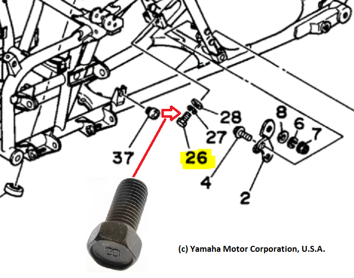 Factory OEM Front Motor Mount Bolt *NEW*