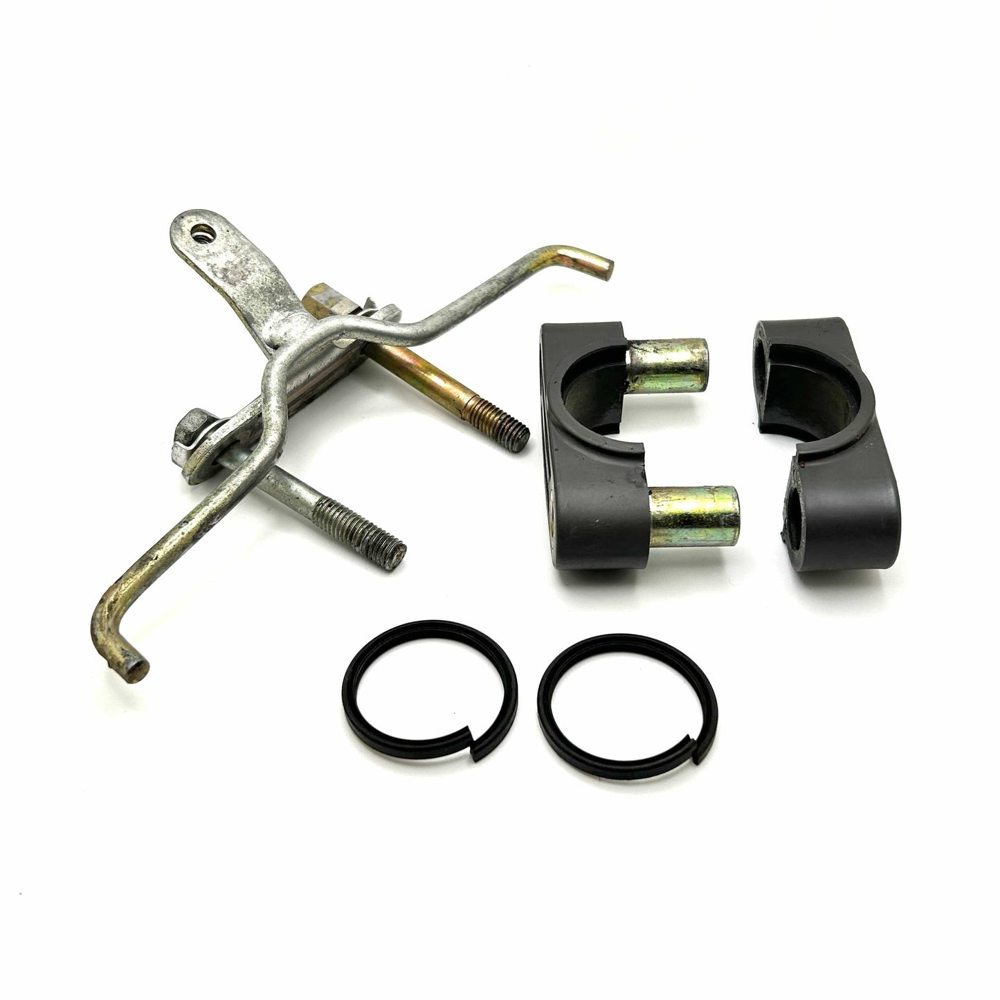 Factory OEM Steering Stem Bushing And Bracket - Radiator Mount, Stock Photo *USED*