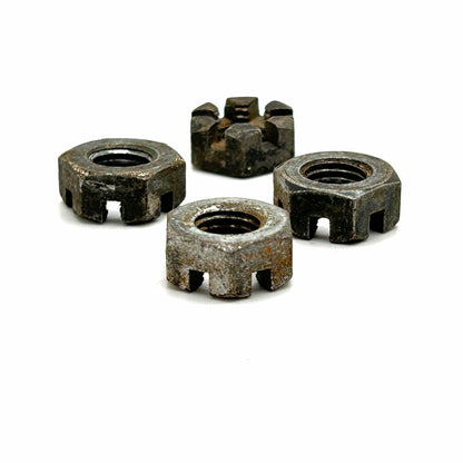 Factory OEM Castle Nuts, Fits Tie Rod Ends and Control Arm Ball Joints - Set of 4 *USED*