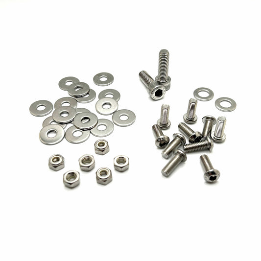 Aftermarket Front Fender Hardware Set, Polished Stainless Steel *NEW*