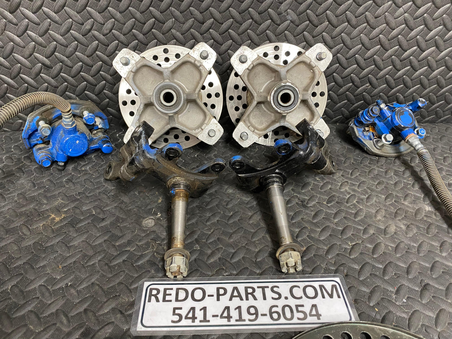 Factory OEM J-Arm Calipers, Spindles, Hubs, and Shields. *USED*