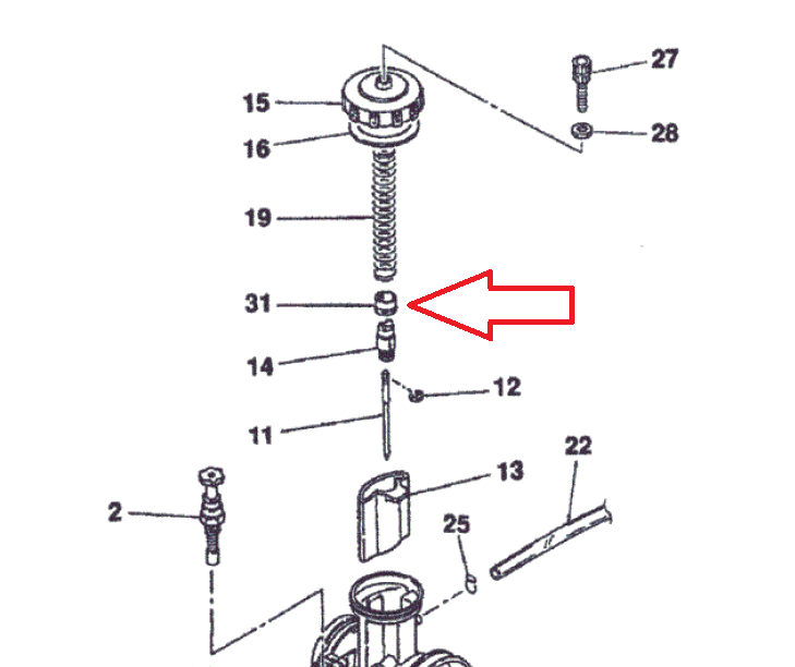 Keihin PWK 33-41 Throttle Spring Collar *NEW*