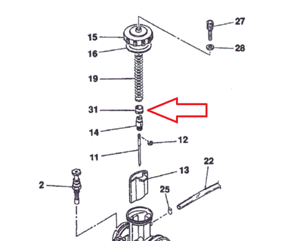 Keihin PWK 33-41 Throttle Spring Collar *NEW*