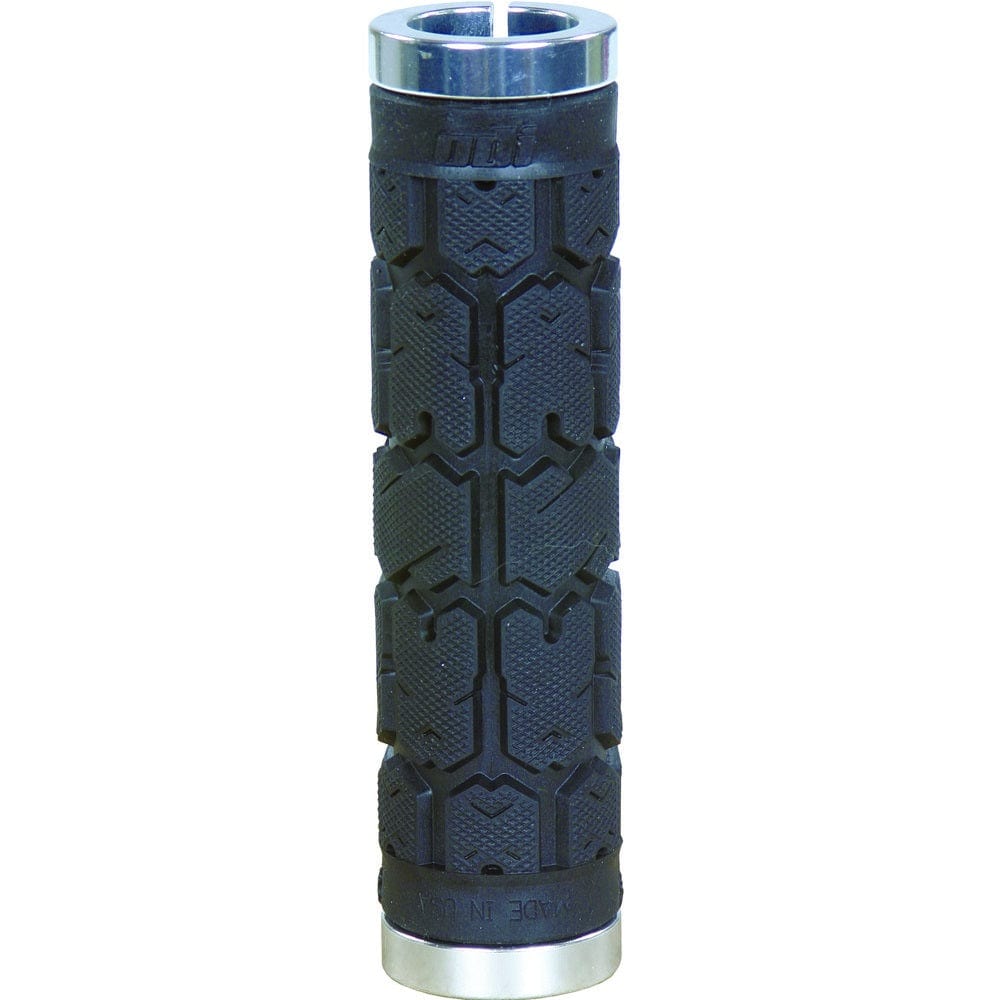 ODI Rogue Lock-On Grips, No Flange, 130mm, Black/Silver *NEW*