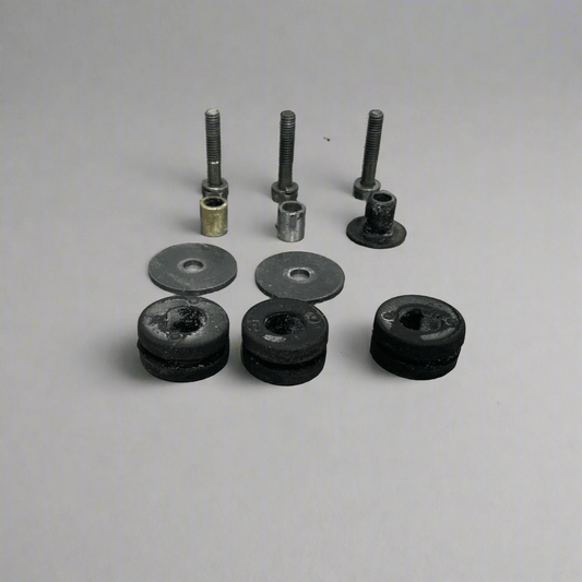 Factory OEM Radiator Bolts and Sleeves w- Grommets, Stock Photo *USED*