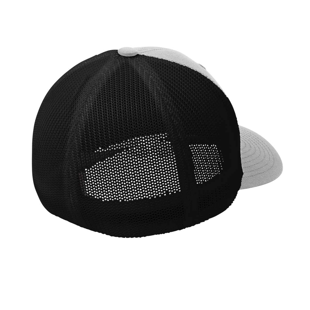 Re-Do Logo Trucker Flexfit Hat, Red White Logo, Silver with Black Mesh *NEW*