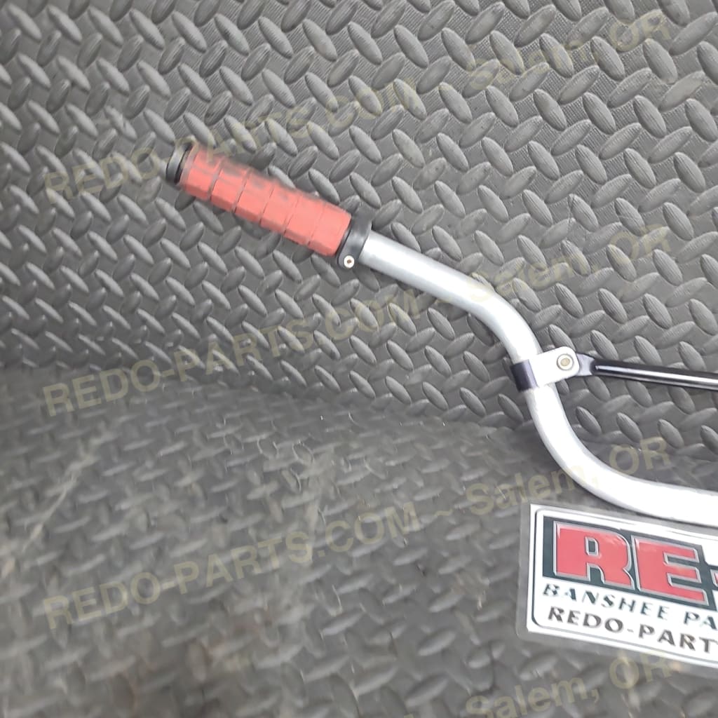 Aftermarket Aluminum Handlebars with Red Grips *USED* Parts - Used
