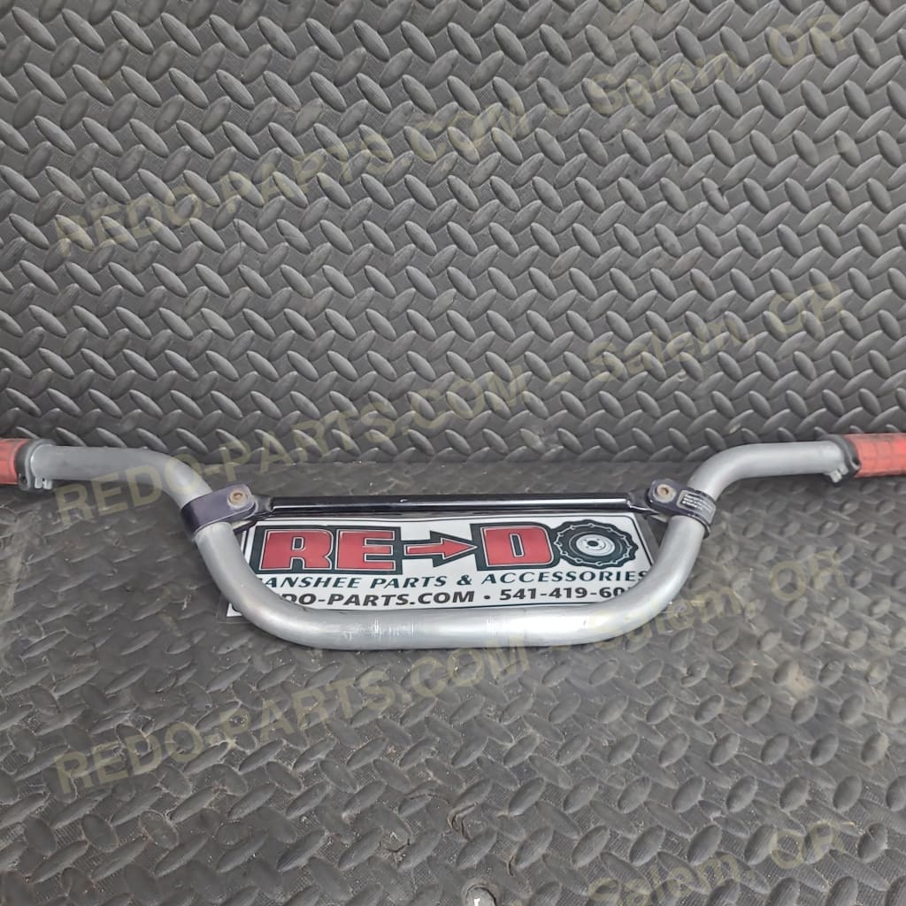Aftermarket Aluminum Handlebars with Red Grips *USED* Parts - Used