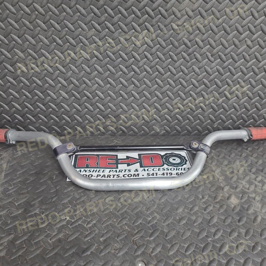 Aftermarket Aluminum Handlebars with Red Grips *USED* Parts - Used