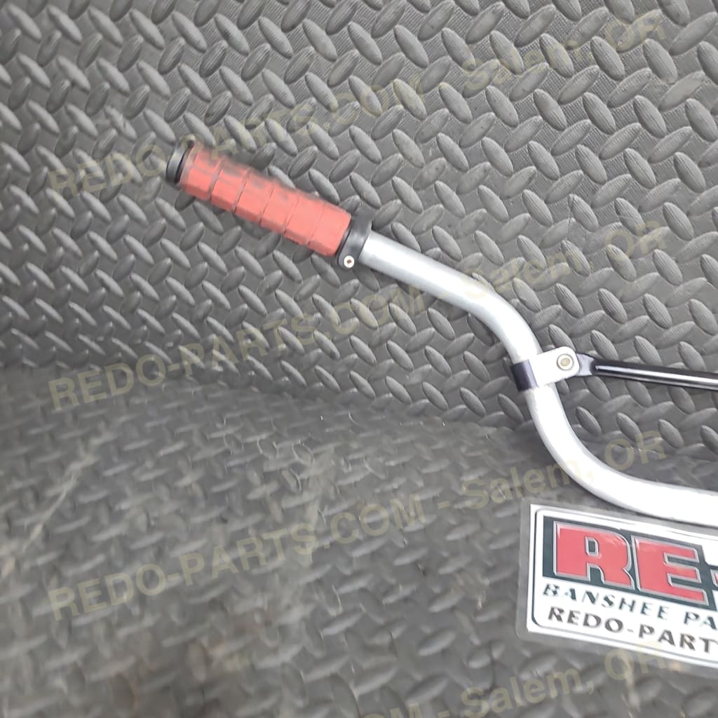Aftermarket Aluminum Handlebars with Red Grips *USED* Parts - Used