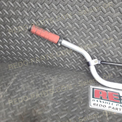 Aftermarket Aluminum Handlebars with Red Grips *USED* Parts - Used