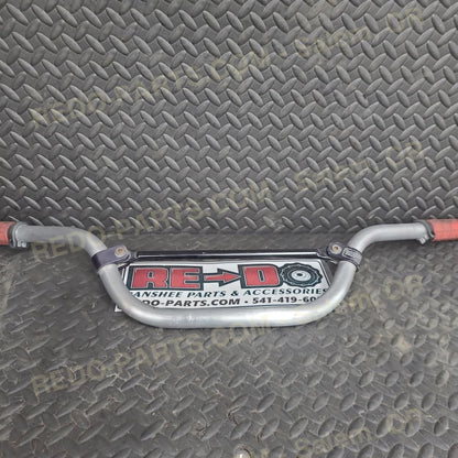 Aftermarket Aluminum Handlebars with Red Grips *USED* Parts - Used