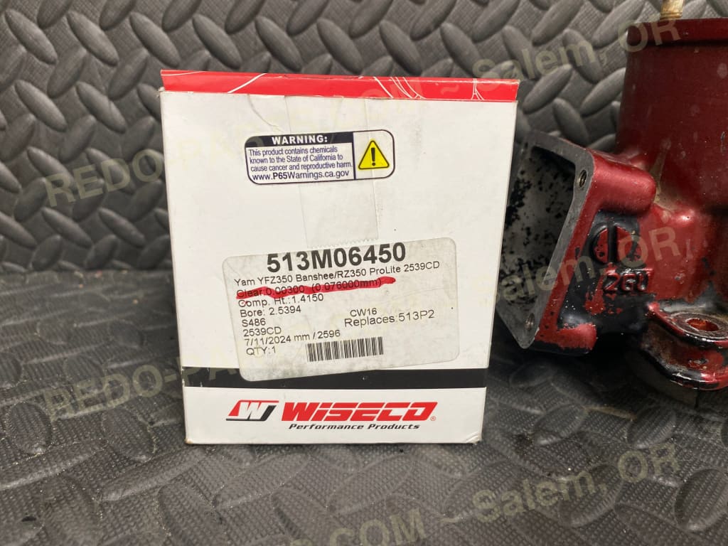 Aftermarket Cylinders Painted Red. 64.50mm. Parts - Used